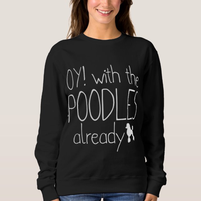 Camiseta Engraçado Cachorro de Poodle Dons. Com O Poodle (Frente)