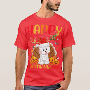 Camiseta Engraçado Cachorro Havanês Feliz Havanês Olá Obrig