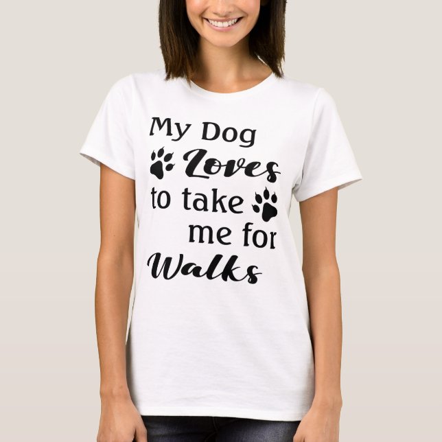 Camiseta Engraçado Cachorro Lover (Frente)