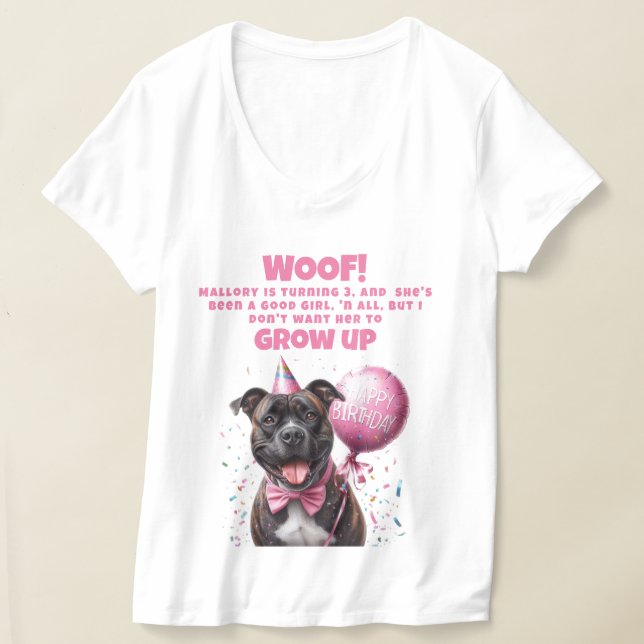 Camiseta Engraçado Cachorro Personalizado Mãe (Postura )