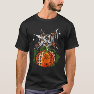 Camiseta Engraçado Cachorro Pumpkin no Dia das Bruxas Ação 