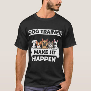 Camiseta Engraçado Cachorro Treinador Humor Educação de Fil