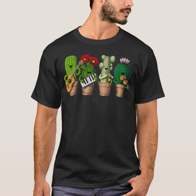 Camiseta Engraçado Cactus (Frente)