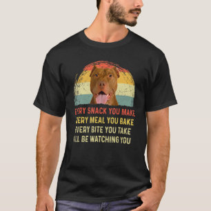 Camiseta Engraçado Cada Lanche Que Você Faz Cão Pit Bull Am
