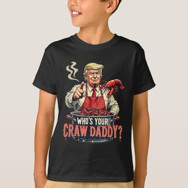 Camiseta Engraçado Cajun ferve mariscos E Seu Crawaddy (Frente)