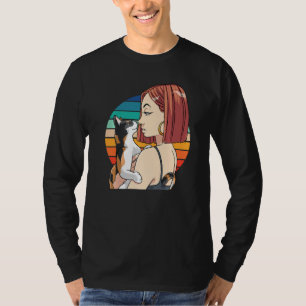 Camiseta Engraçado Calico Cat Mãe Gota Pet Kitten Gato Lady
