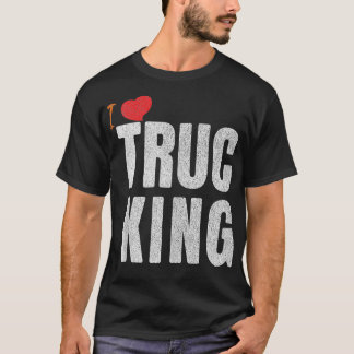 Camiseta Engraçado Caminhão Adoro Truc King Sarcastic Truck