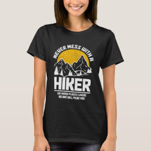 Camiseta Engraçado Caminhar Nunca Mete Com Uma Montagem Vin