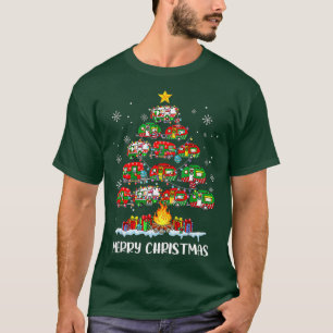 Camiseta Engraçado Camping Feliz Natal Livre Família Xm