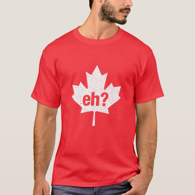 Camiseta Engraçado canadense Vintage Maple Leaf Canada Flag (Frente)