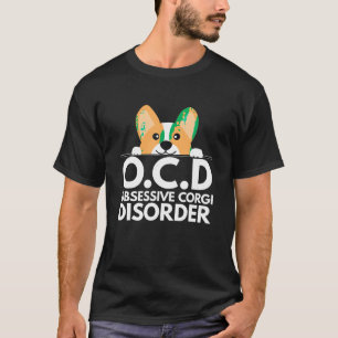 Camiseta Engraçado Cão-Arroz Pôr Sobre Perturbação Obsessiv