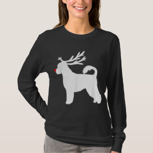 Camiseta Engraçado Cão-de-Água Cão-de-Natal Reinador Antl