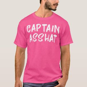 Camiseta Engraçado Capitão Asshat Gag Gift