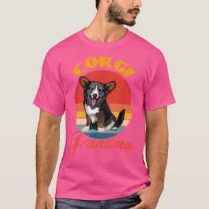 Camiseta Engraçado Cardigan Welsh Corgi Avó Cão Mothe