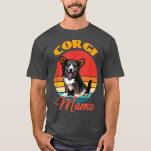 Camiseta Engraçado Cardigan Welsh Corgi Mama Mãe Cachorro L