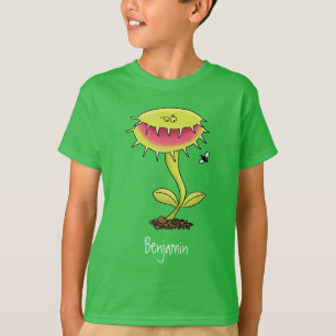 Camiseta Engraçado carnívoro Venus mosca cartoon