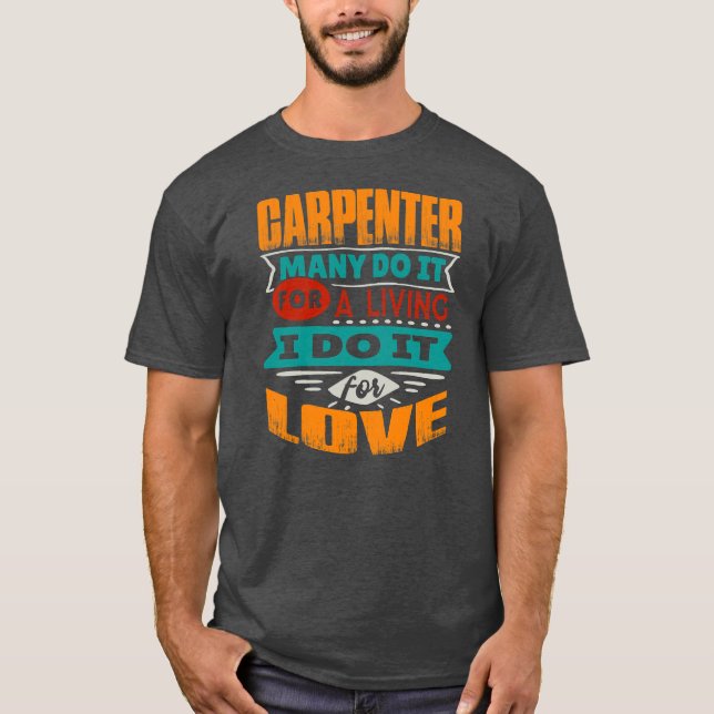 Camiseta Engraçado Carpinteiro Cito Que Sou Echocardiógrafo (Frente)