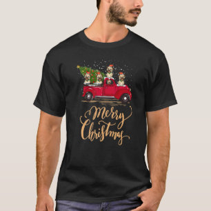 Camiseta Engraçado Carrinha de Natal Conduzindo Caminhão Pu