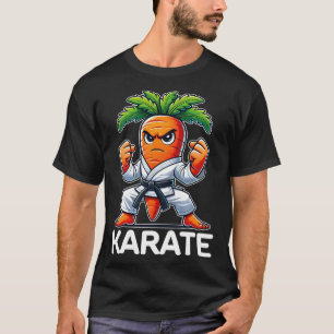 Camiseta Engraçado Carrot Artes Marciais Combatendo Belt Ka