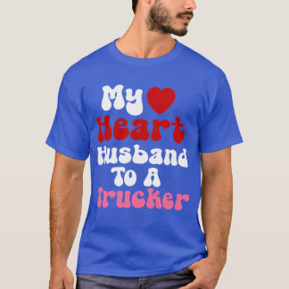 Camiseta Engraçado Carteiro Wives Design Heart Humor Marido