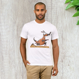 Camiseta Engraçado Cartoon De Ateador Quirky Running Animal