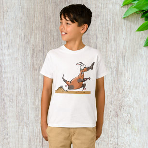 Camiseta Engraçado Cartoon De Ateador Quirky Running Animal