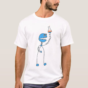 Camiseta Engraçado Cartoon Robot Chemistry