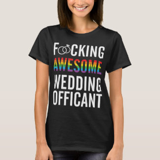 Camiseta Engraçado Casamento Oficiente-LGBT-Casamento