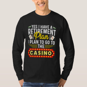 Camiseta Engraçado Casino Para Homens Mulheres Legal Retira