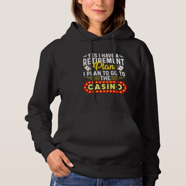Camiseta Engraçado Casino Para Homens Mulheres Legal Retira (Frente)