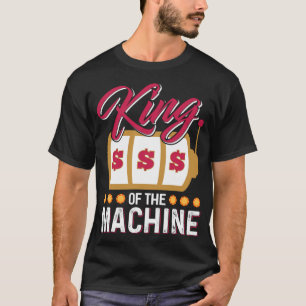 Camiseta Engraçado Casino Slot Machine King Gambling Machi
