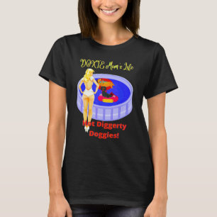Camiseta Engraçado Casual Bonito Dachshund Doxie Mãe A Vida