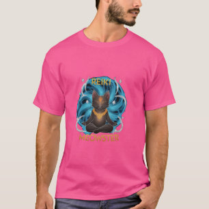 Camiseta Engraçado Cat Holística Healer Reiki Master Reiki