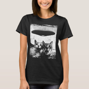 Camiseta Engraçado Cat Selfie OVNI Gato Lover
