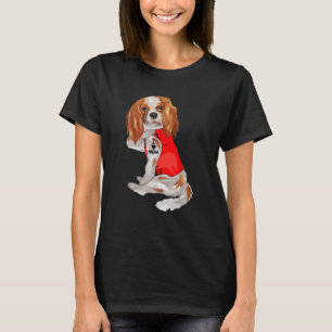 Camiseta Engraçado Cavaleiro Rei Charles Spaniel Cog Eu Amo