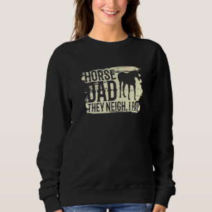 Camiseta Engraçado Cavalo Design Pai Cavalo Que Perto