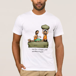 Camiseta Engraçado Caveman Anestesiologista Cartoon T-Shir