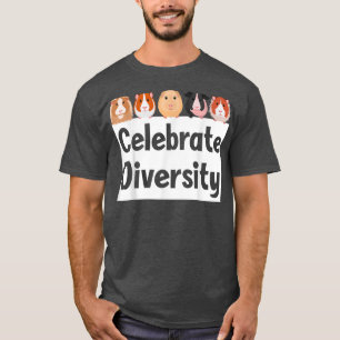 Camiseta Engraçado Celebra Diversidade Cute Guiné Proprietá