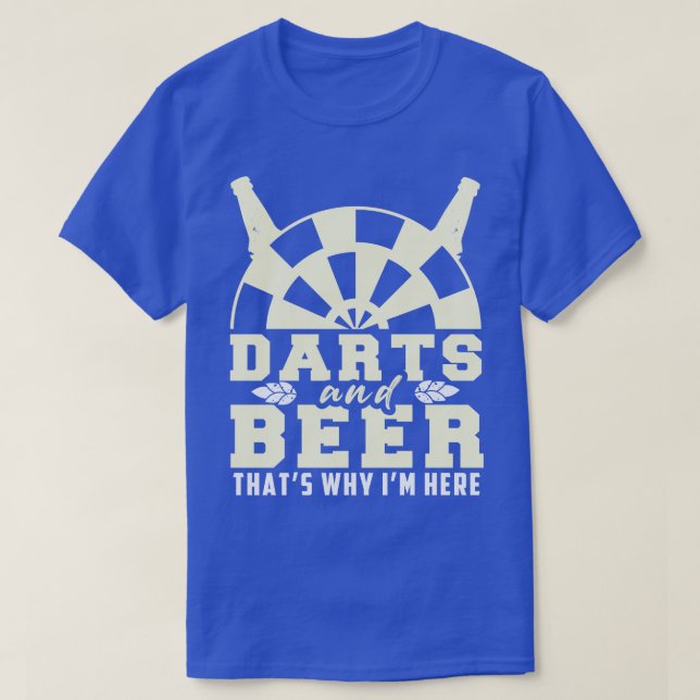 Camiseta Engraçado, cerveja dizendo dardos, motif dart play (Frente do Design)