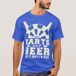 Camiseta Engraçado, cerveja dizendo dardos, motif dart play