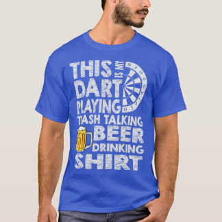 Camiseta Engraçado, cerveja dizendo dardos, motif dart play