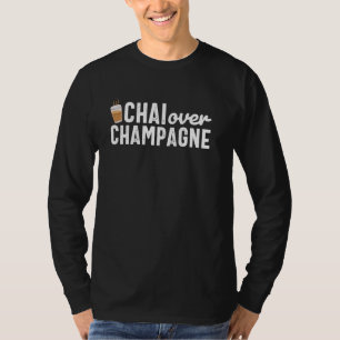 Camiseta Engraçado Chai por Champagne Índia Punjabi Des