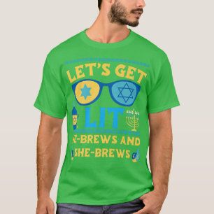 Camiseta Engraçado Chanucá Fogueira Que Traz A Menorah L