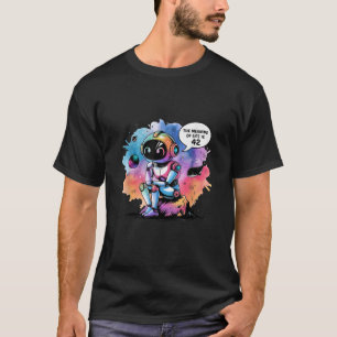 Camiseta Engraçado Chatbot Meme questionando o significado 
