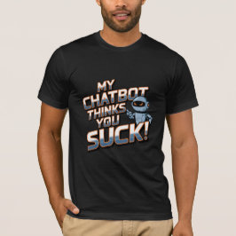 Camiseta Engraçado Chatbot Memes Companion Você Chupa