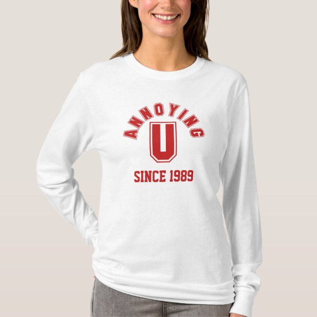 Camiseta Engraçado Chatear-Te, Garçonete, Vermelho (Frente)
