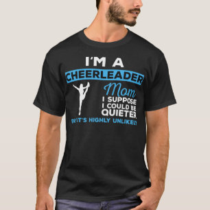 Camiseta Engraçado Cheerleader Engraçado Mãe Presente