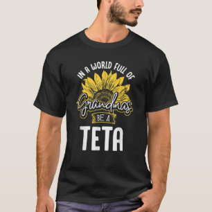 Camiseta Engraçado Cheio Mundial de Avós seja um Teta Gif