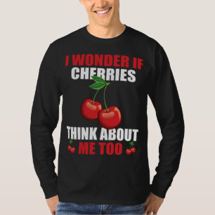 Camiseta Engraçado Cherry dizendo Cherries Lover Roupa