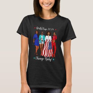 Camiseta Engraçado Chicago Girls Trip 2021 Cute Black Women
